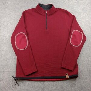 Adidas Sweater Mens XL Sweatshirt Adicross Quarter Zip Golf Pullover Elbow Patch